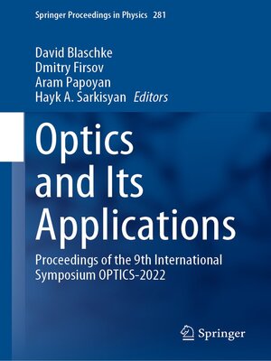 cover image of Optics and Its Applications